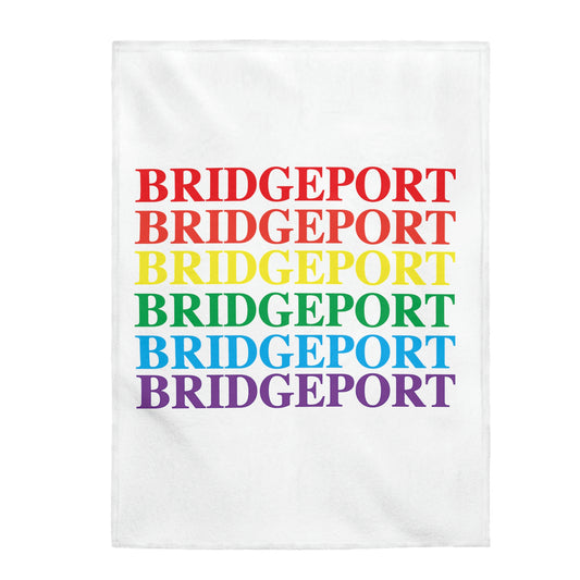 Bridgeport Pride Velveteen Plush Blanket