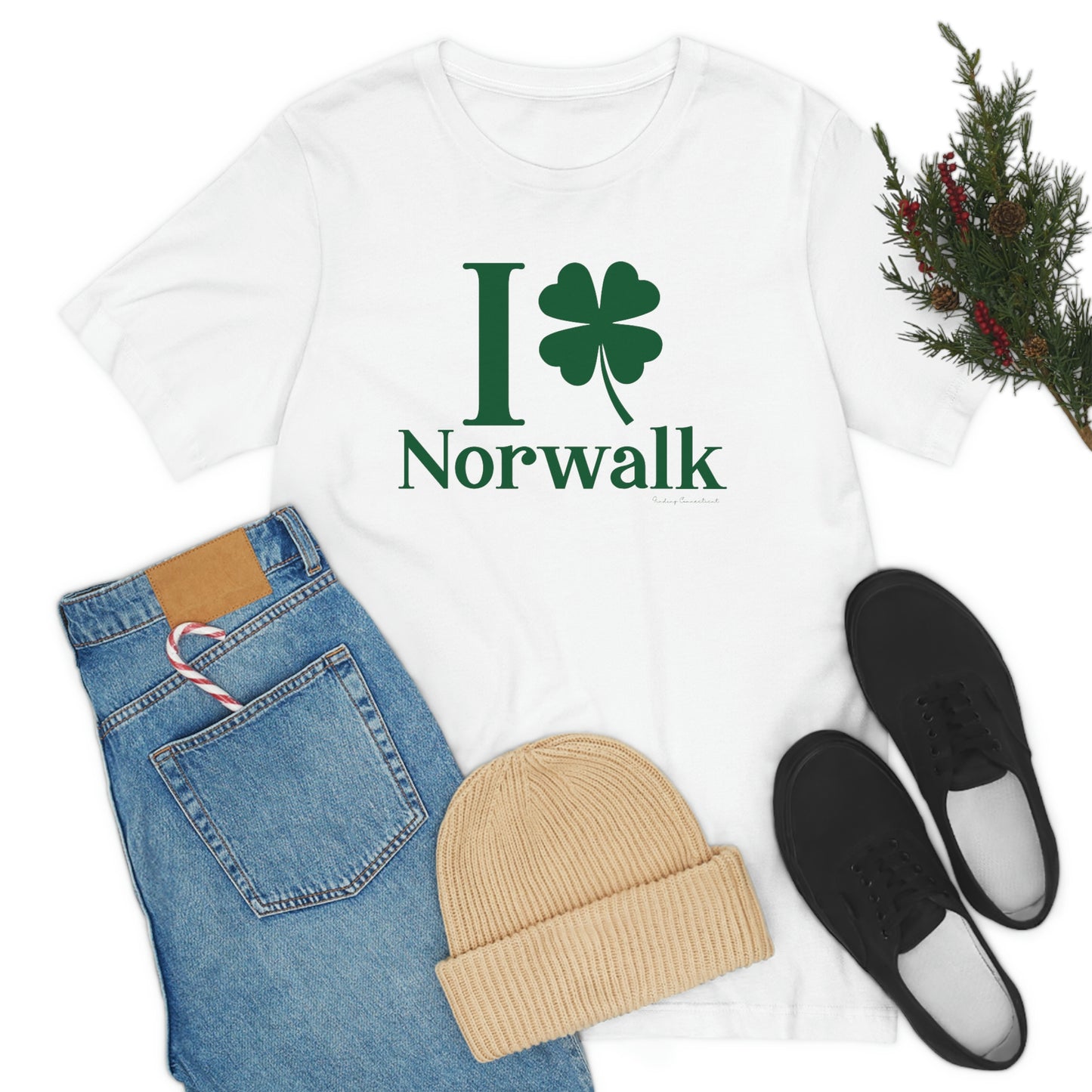 I Clover Norwalk (Green)  Unisex Jersey Short Sleeve Tee