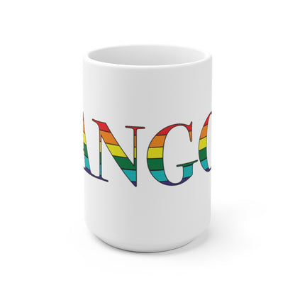 Bangor Rainbow White Ceramic Mug