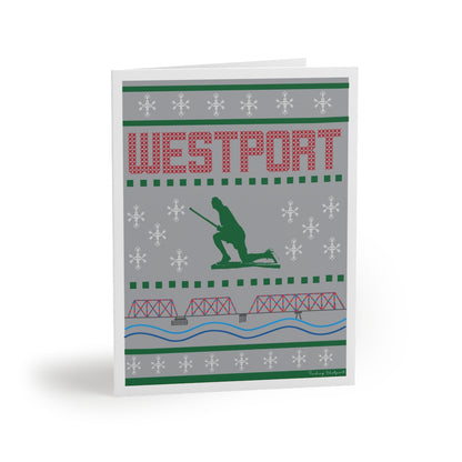 westport ct / connecticut ugly christmas sweater christmas cards 