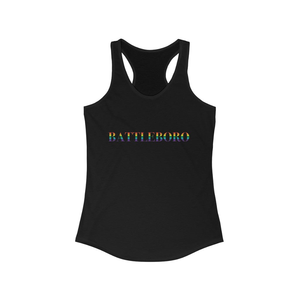 Battleboro Rainbow Women's Ideal Racerback Tank