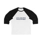 Just a kid from Westport Unisex 3/4 Sleeve Baseball Tee