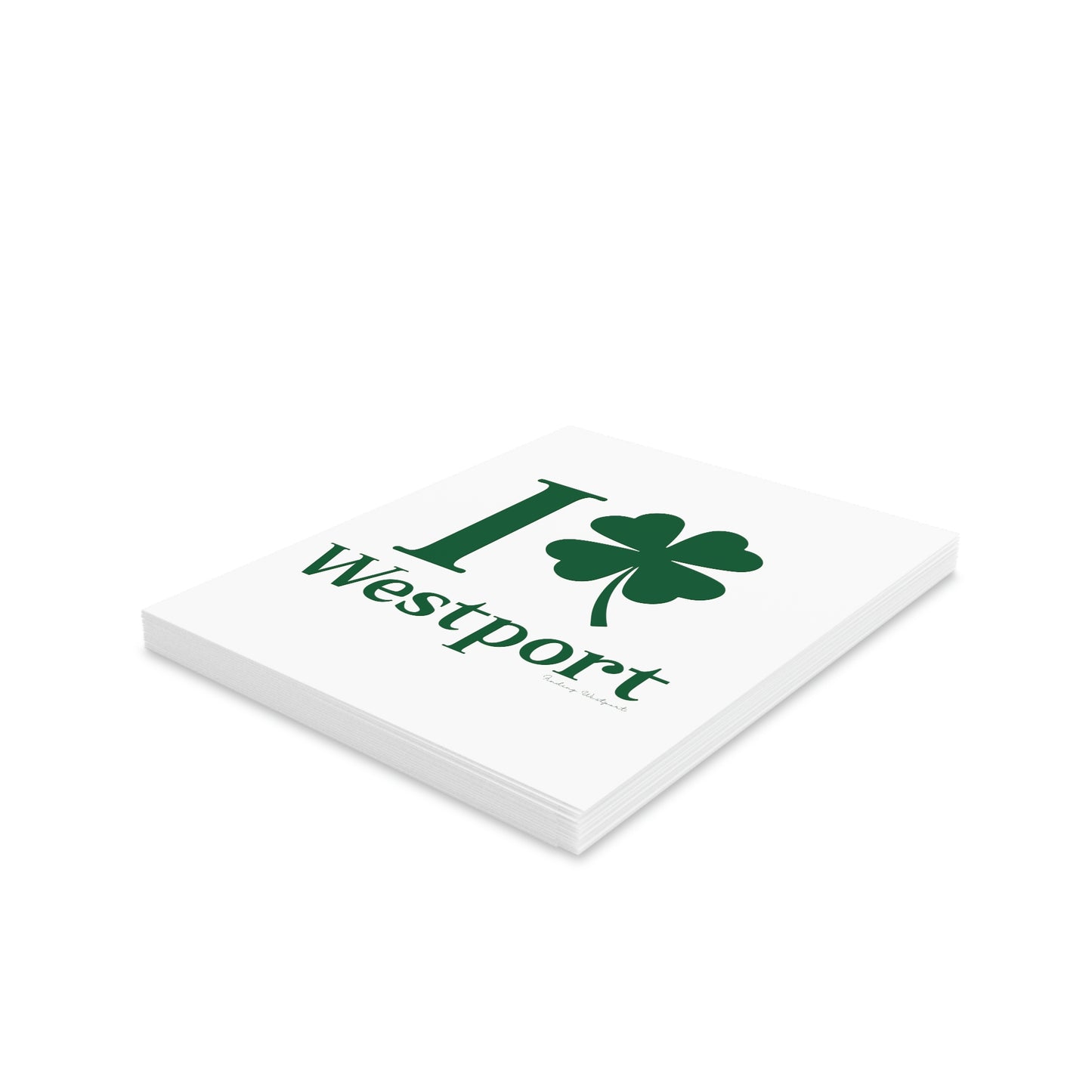 I Clover Westport (Green) Greeting cards (8, 16, and 24 pcs)