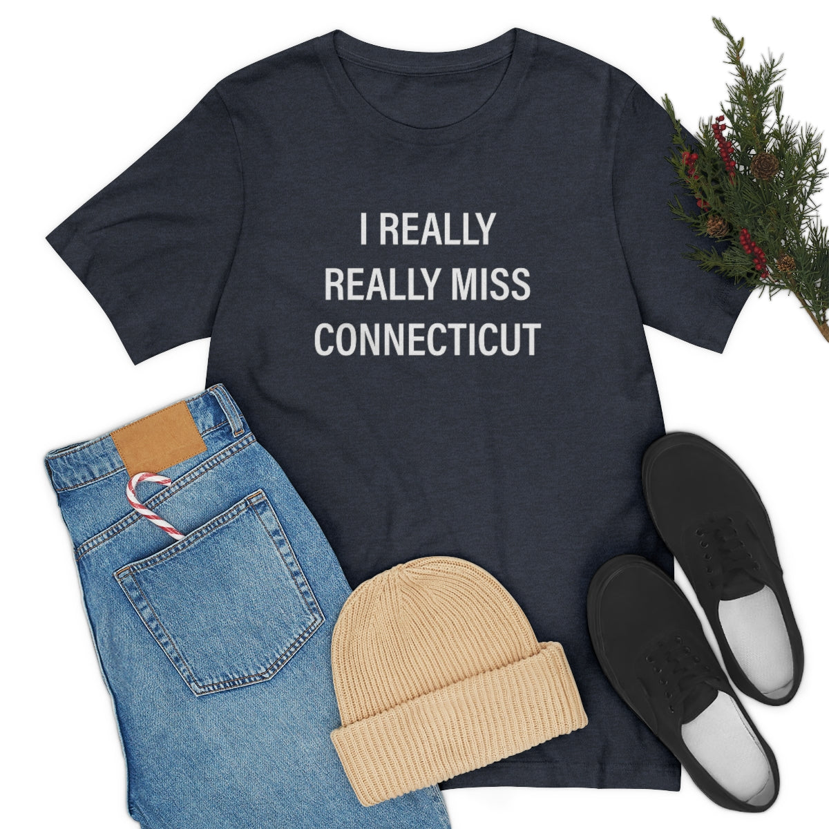 I Really Really Miss Connecticut Unisex Jersey Short Sleeve Tee