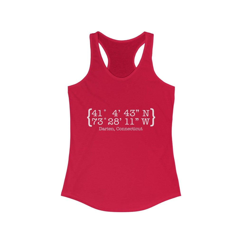 darien ct / connecticut womens tank top shirt 