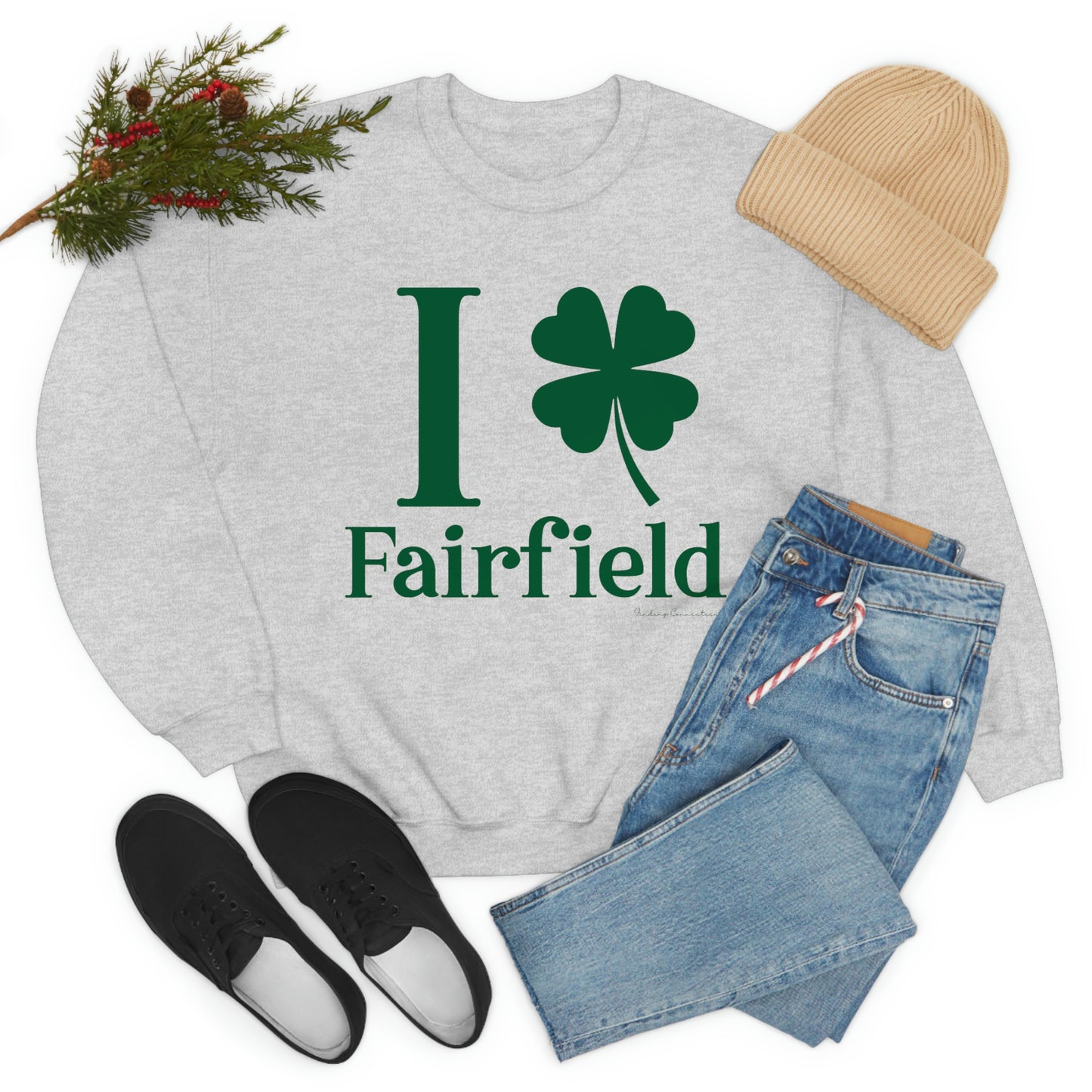 I Clover Fairfield (Green) Unisex Heavy Blend™ Crewneck Sweatshirt