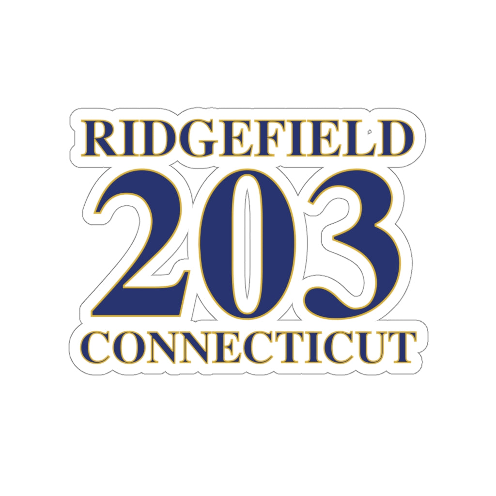 Ridgefield 203 Connecticut Kiss-Cut Stickers