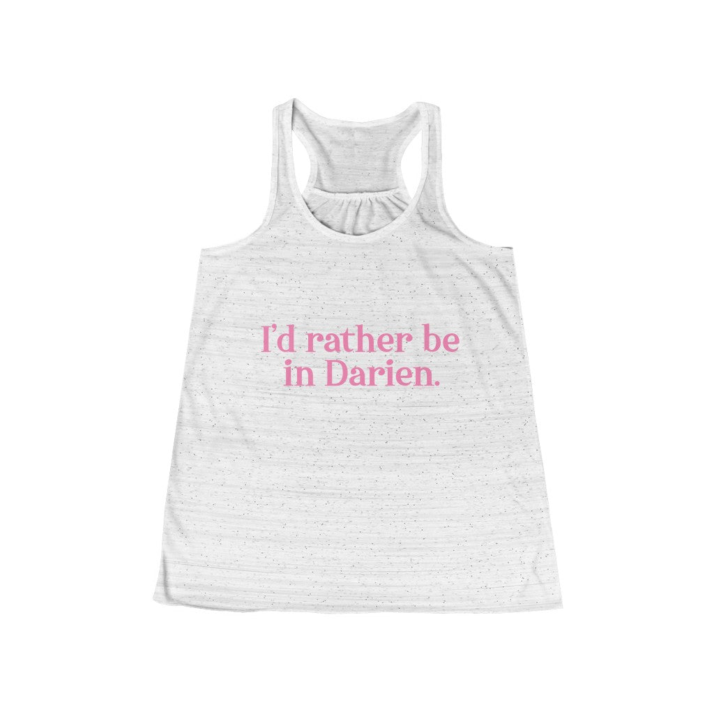 I'd rather be in darien ct womens tank top shirt