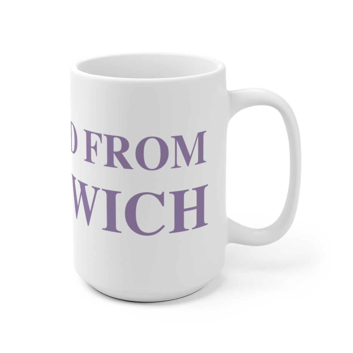 Just a kid from Greenwich White Ceramic Mug