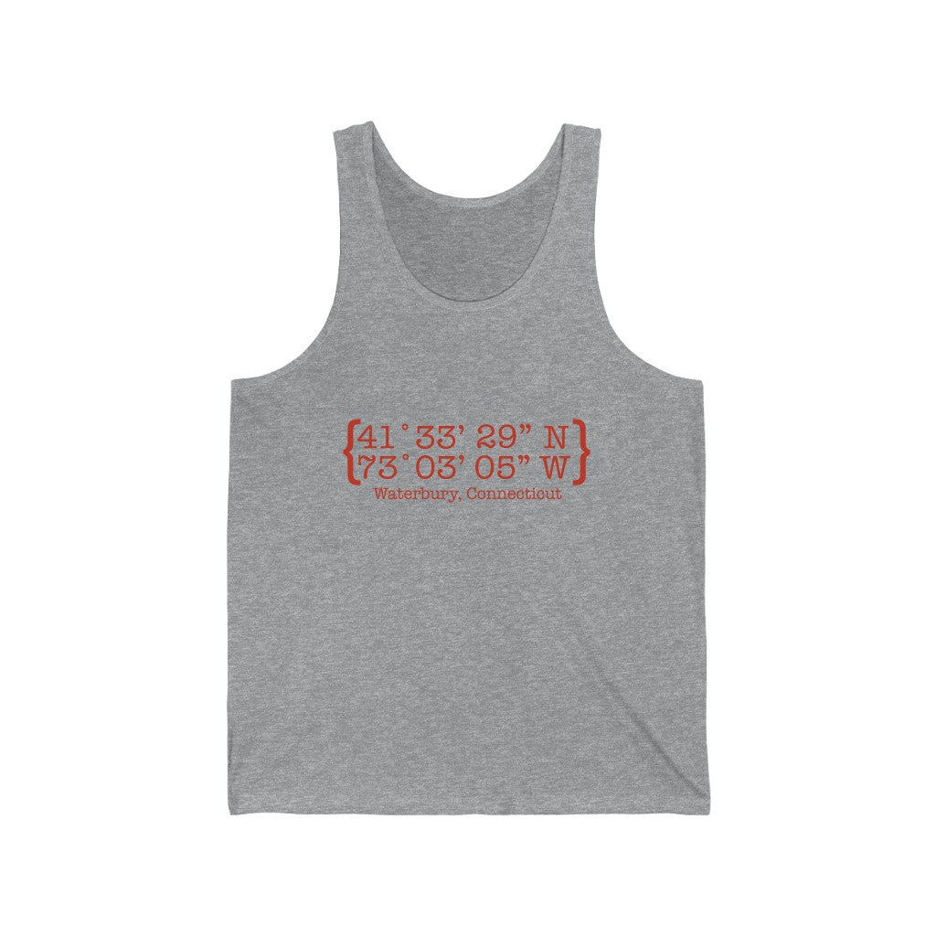 Waterbury Coordinates Unisex Jersey Tank