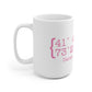 Darien Coordinates White Ceramic Mug