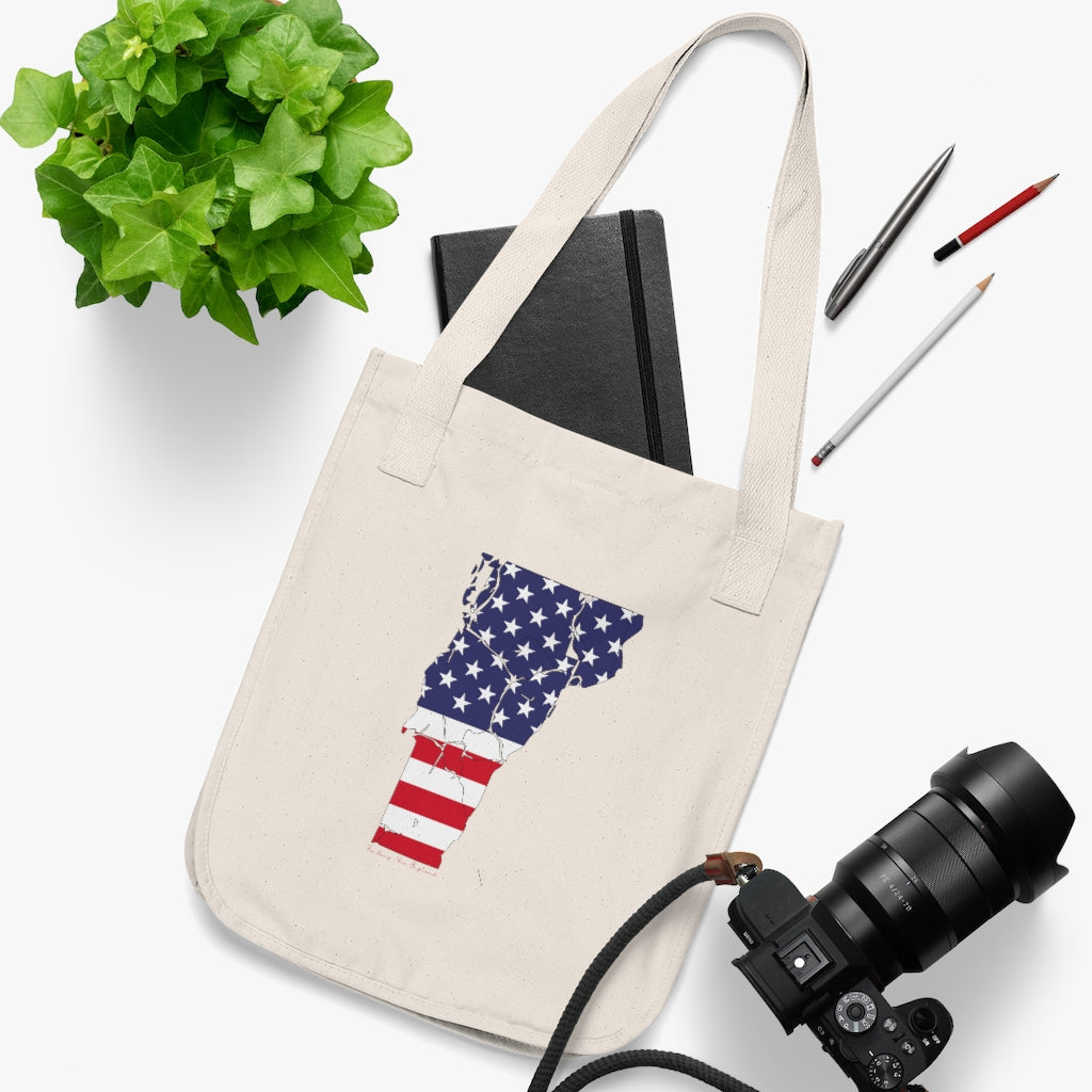 Vermont American Flag collection has tee shirts, mugs, reusable bags, and other apparel and gifts. All proceeds goes to help build the Finding New England brand and get our website up and going. Free shipping on all products. 