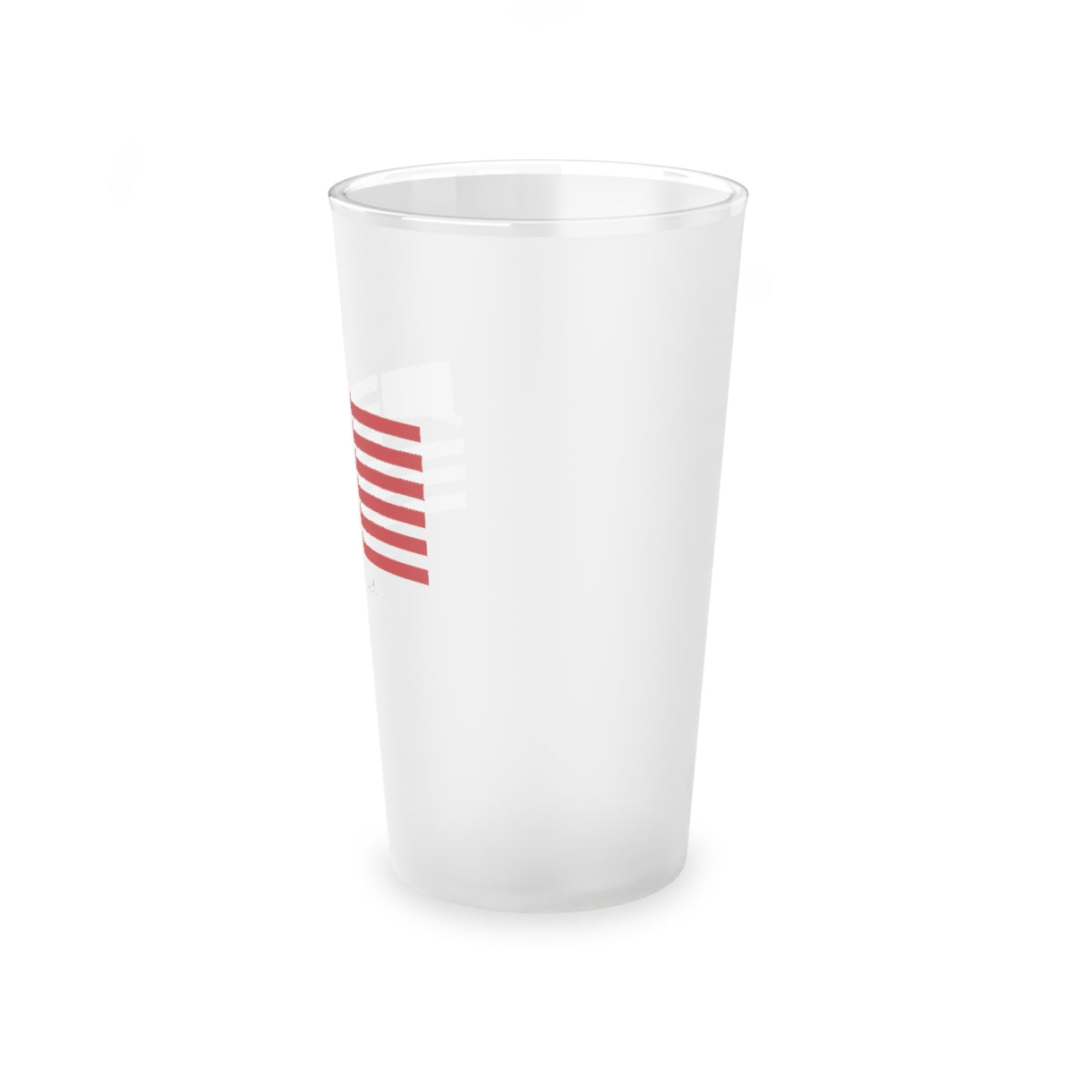 Connecticut Flag Frosted Pint Glass, 16oz