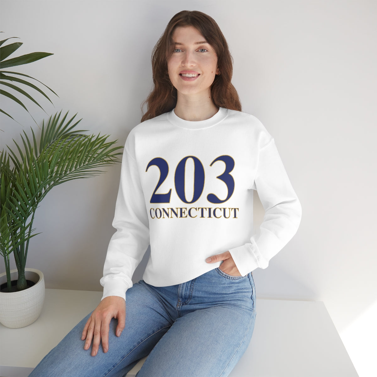 203 Connecticut Unisex Heavy Blend™ Crewneck Sweatshirt