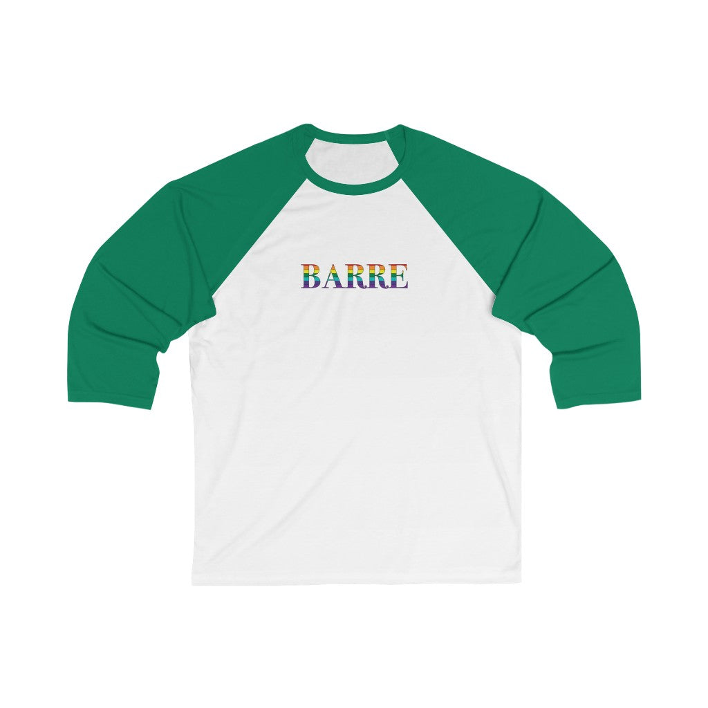 Barre Rainbow  Unisex 3\4 Sleeve Baseball Tee