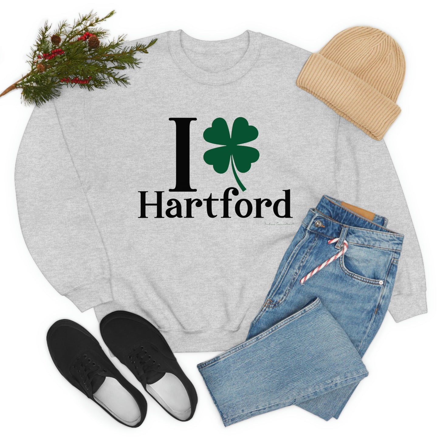 I Clover Hartford Unisex Heavy Blend™ Crewneck Sweatshirt