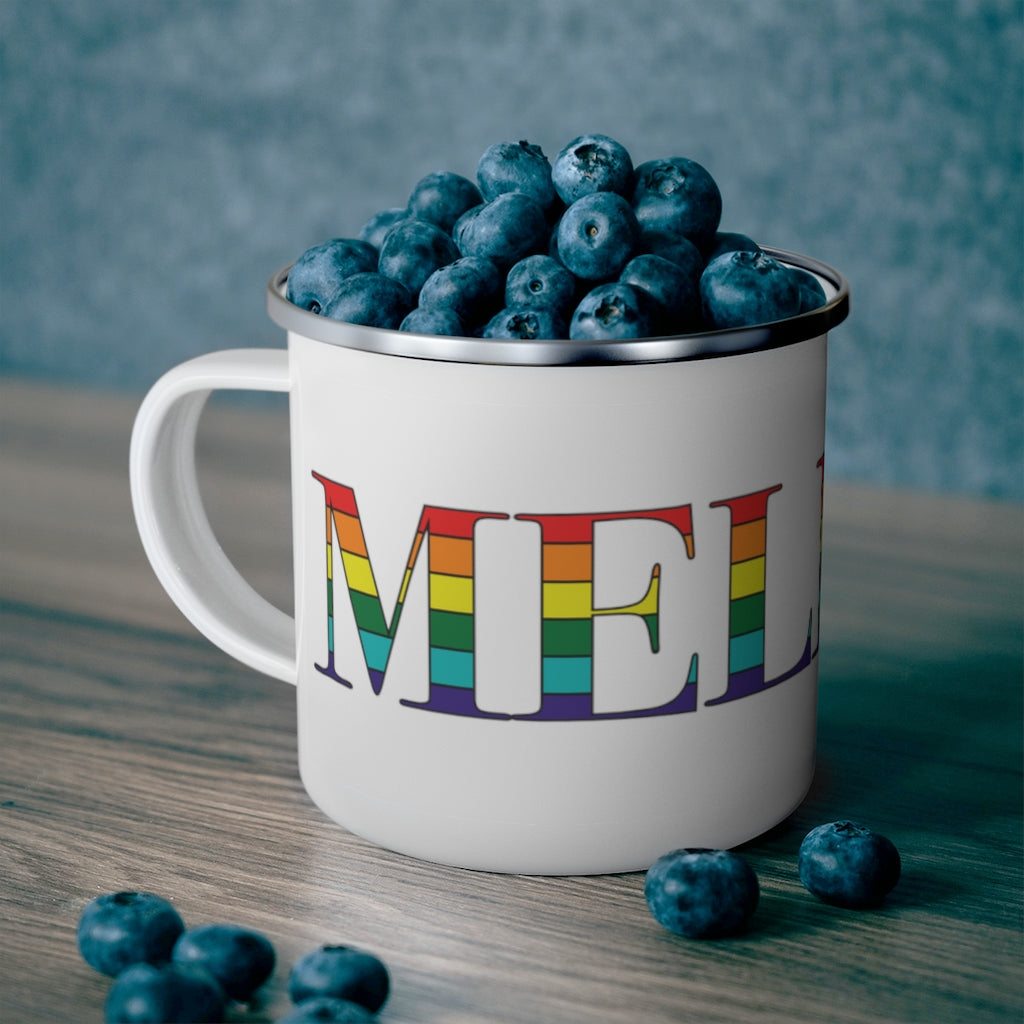 Melrose Rainbow Enamel Camping Mug