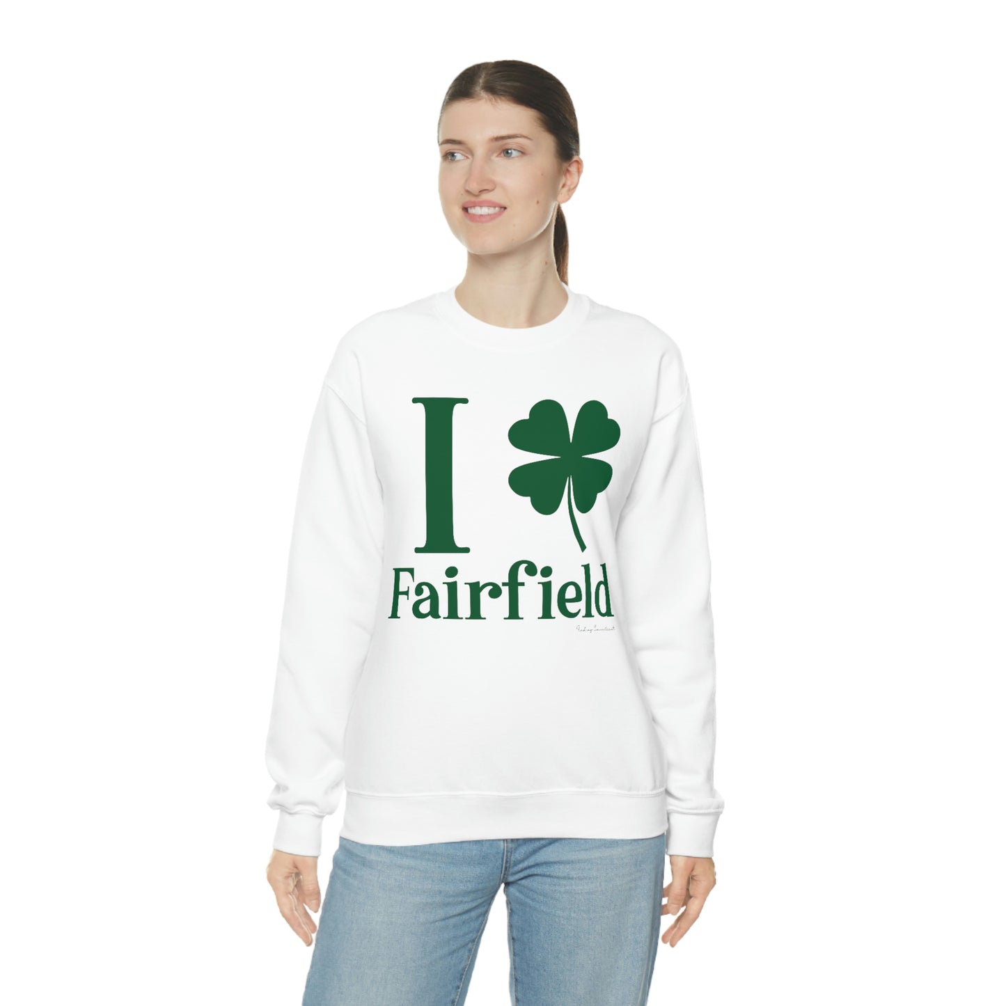 I Clover Fairfield (Green) Unisex Heavy Blend™ Crewneck Sweatshirt