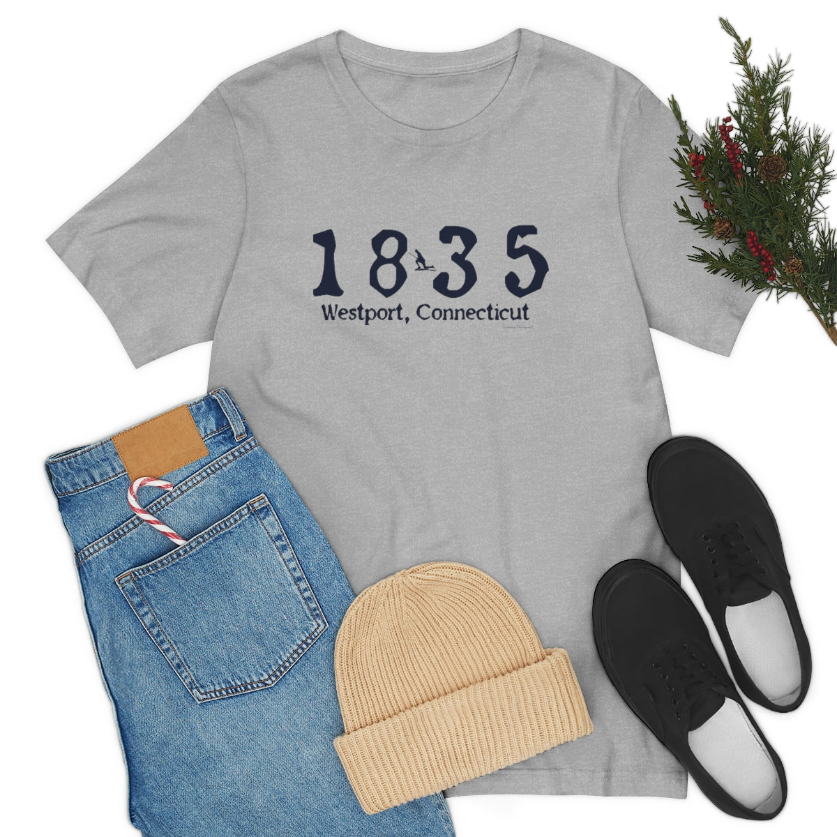 1835 Small Minuteman Unisex Jersey Short Sleeve Tee