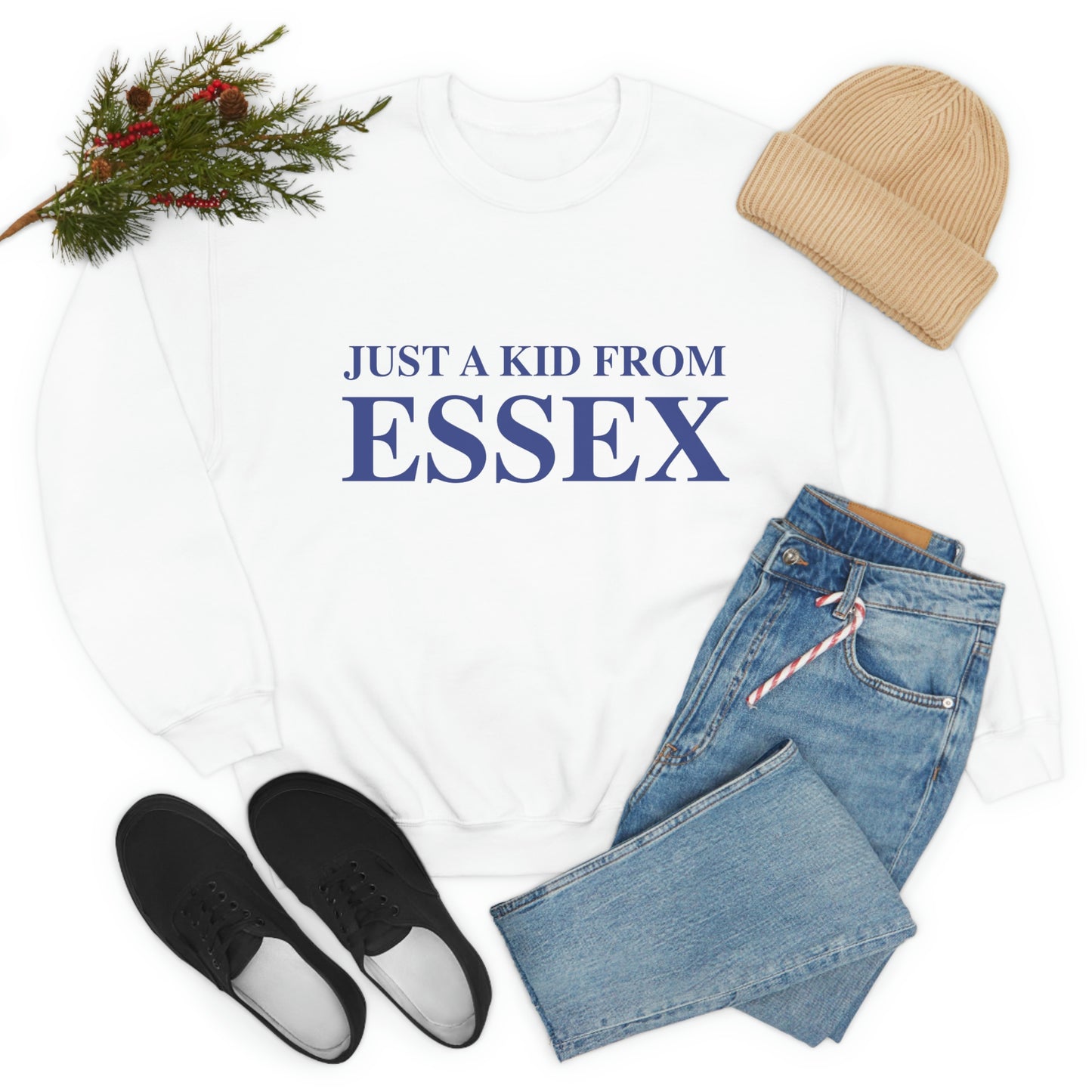 Just a kid from Essex Unisex Heavy Blend™ Crewneck Sweatshirt