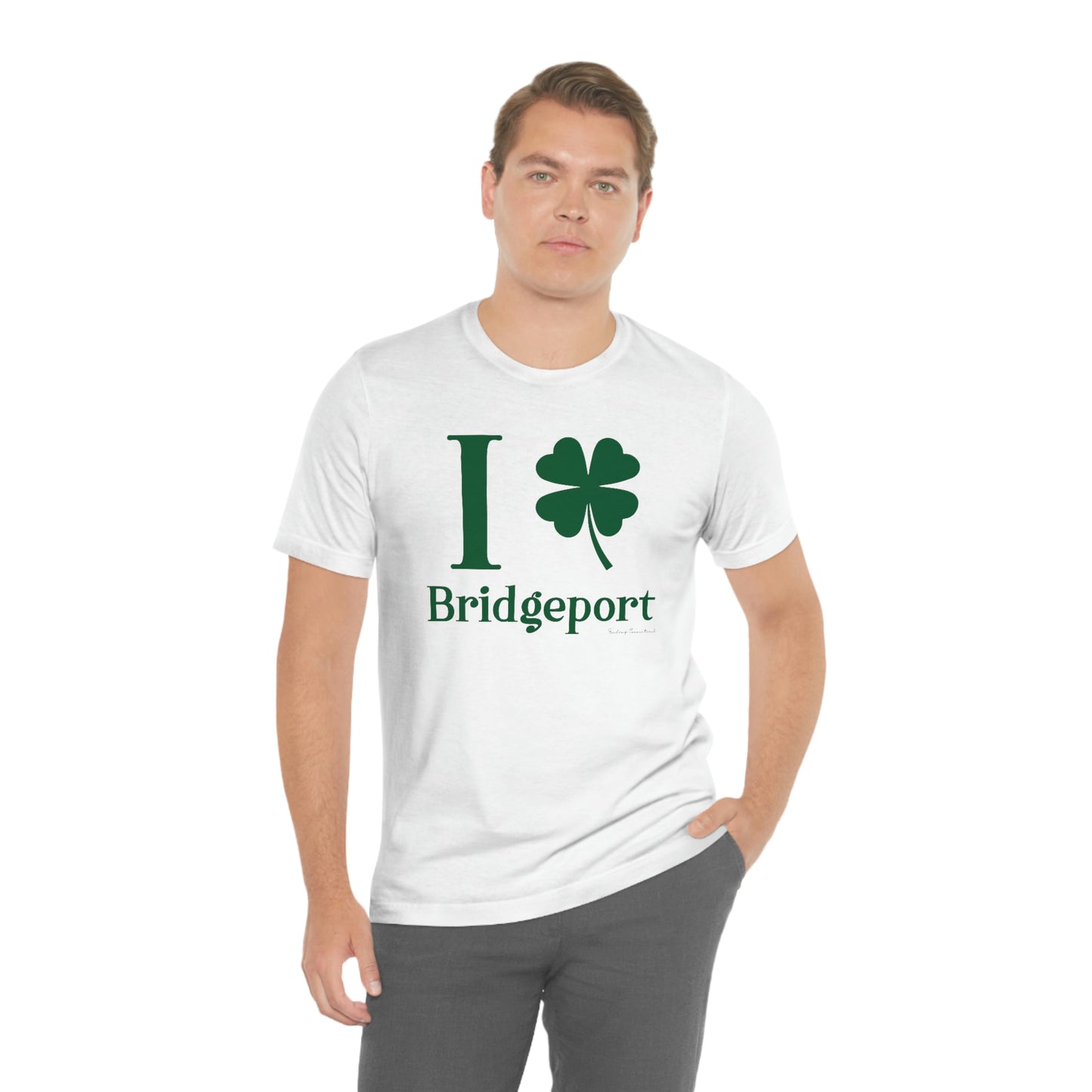 I Clover Bridgeport  (Green) Unisex Jersey Short Sleeve Tee