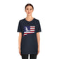 Minuteman Connecticut Flag Unisex Jersey Short Sleeve Tee