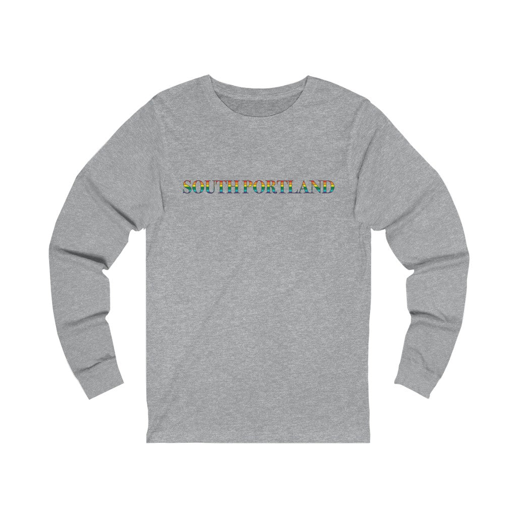 South Portland Rainbow Unisex Jersey Long Sleeve Tee