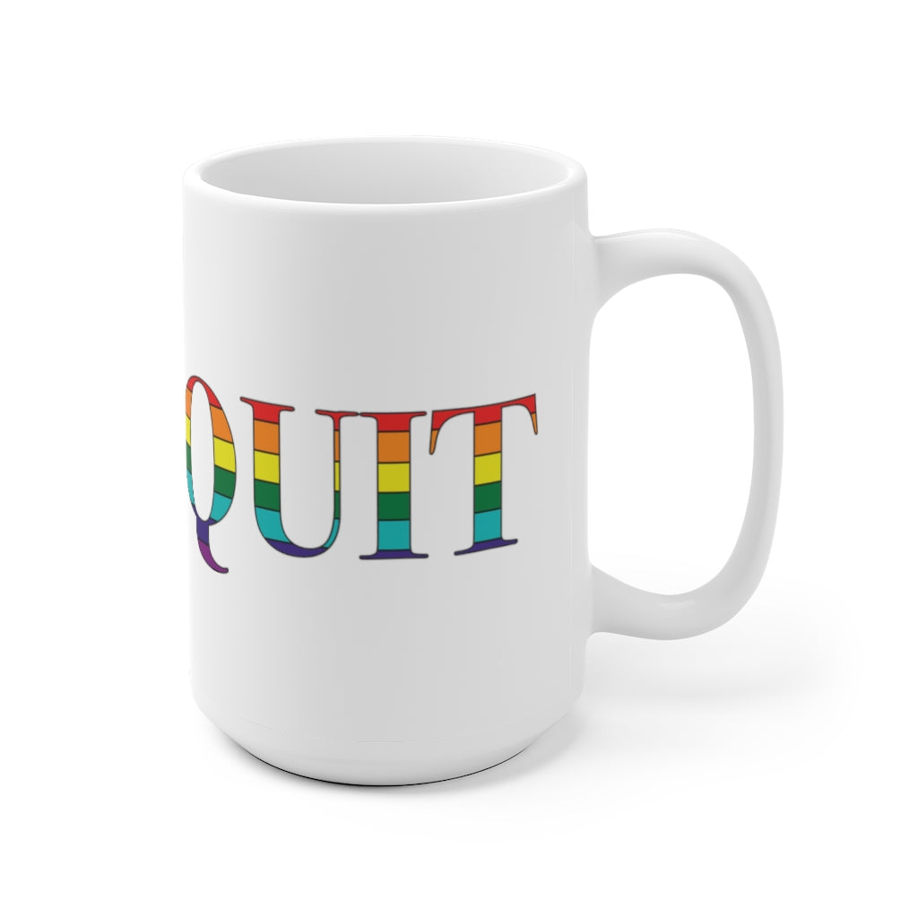 Ogunquit Rainbow White Ceramic Mug