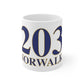 203 Norwalk White Ceramic Mug