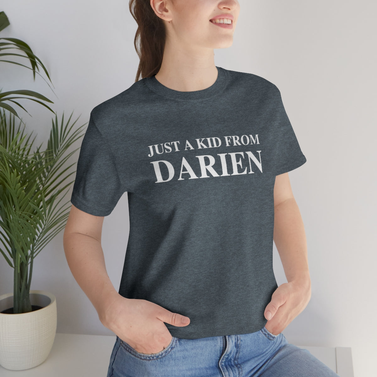 just a kid from darien tee shirt 