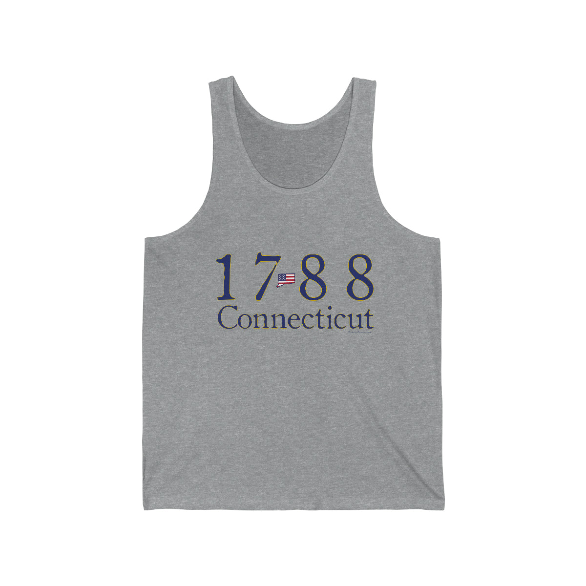 1788 Connecticut American Flag Unisex Jersey Tank