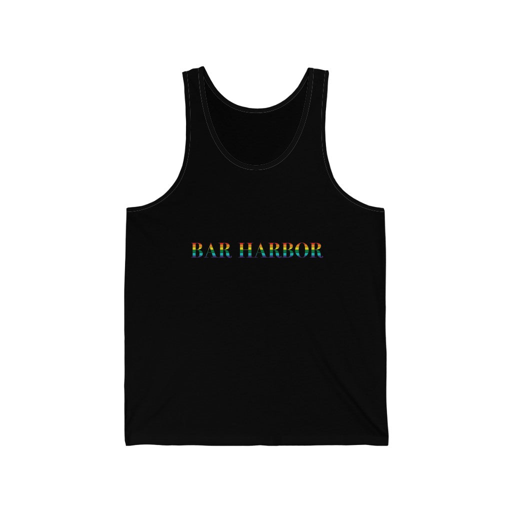 Bar Harbor Rainbow Unisex Jersey Tank