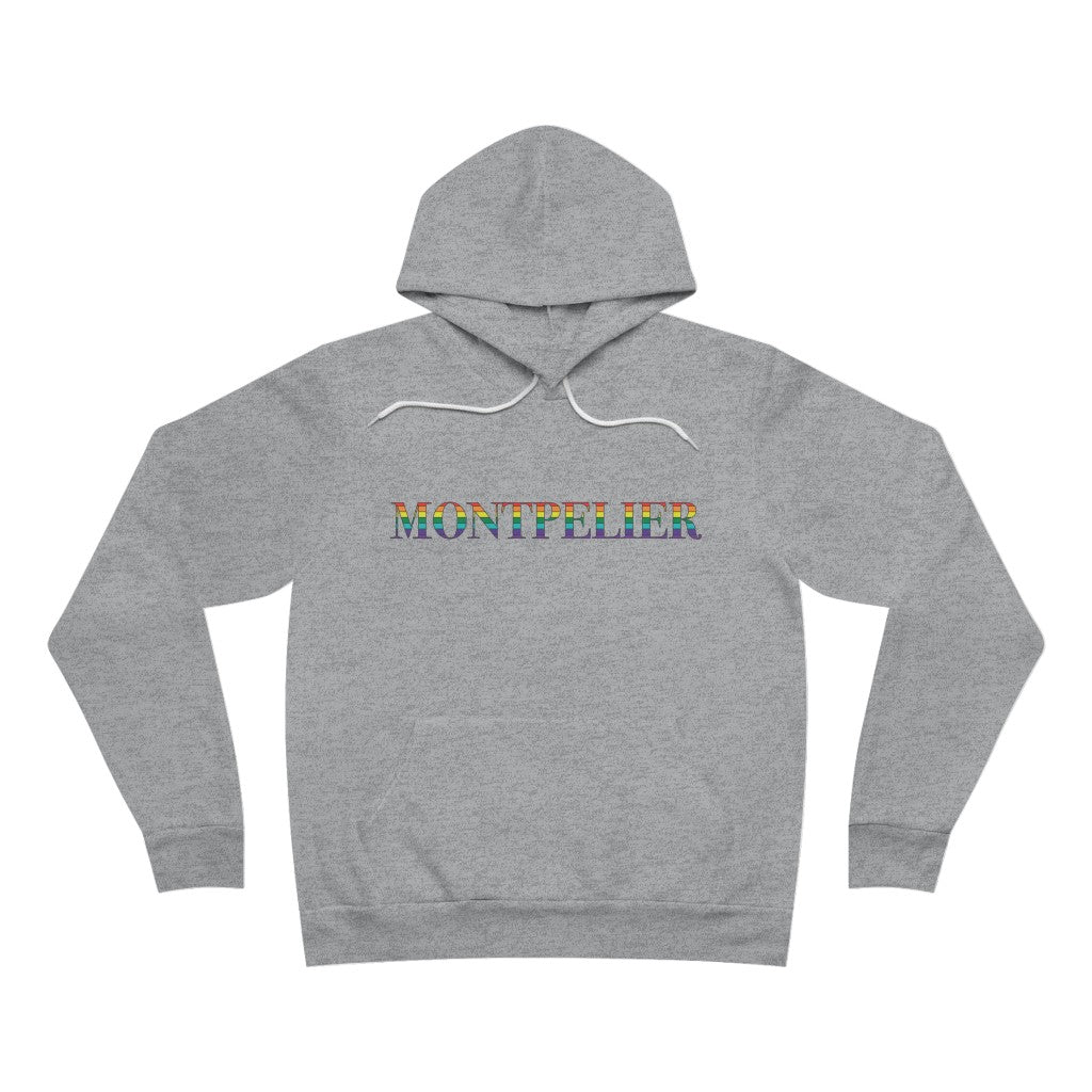 Montpelier Rainbow Unisex Sponge Fleece Pullover Hoodie