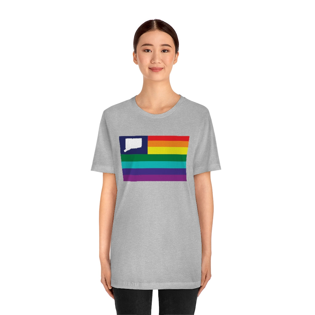 Connecticut Pride Flag Unisex Jersey Short Sleeve Tee