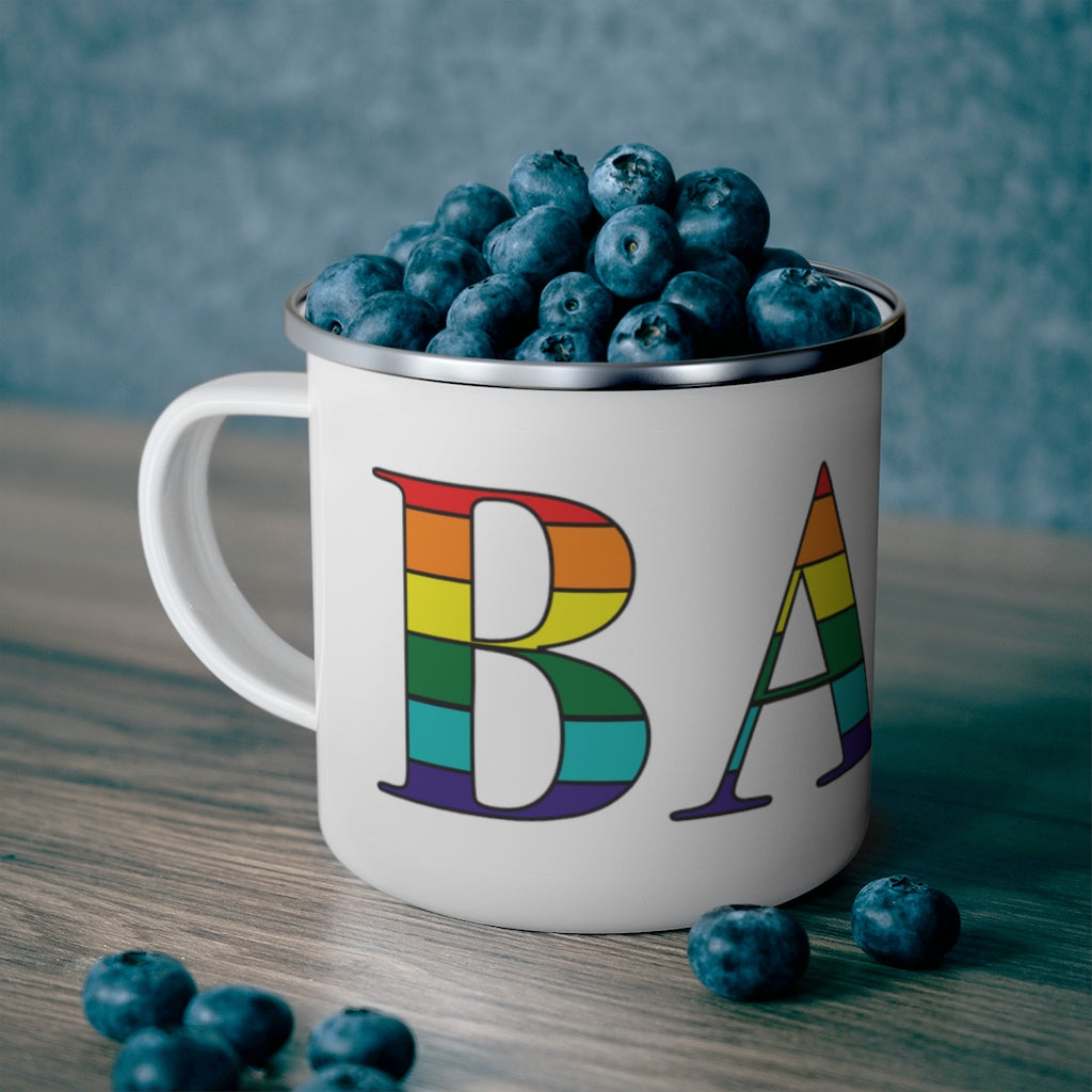 Bath Rainbow Enamel Camping Mug