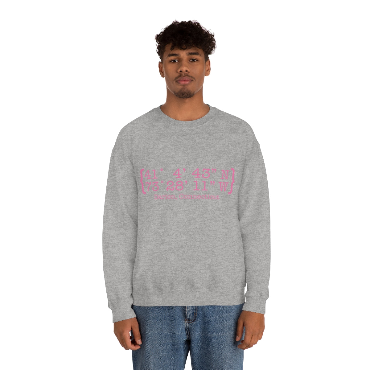 Darien Coordinates Unisex Heavy Blend™ Crewneck Sweatshirt