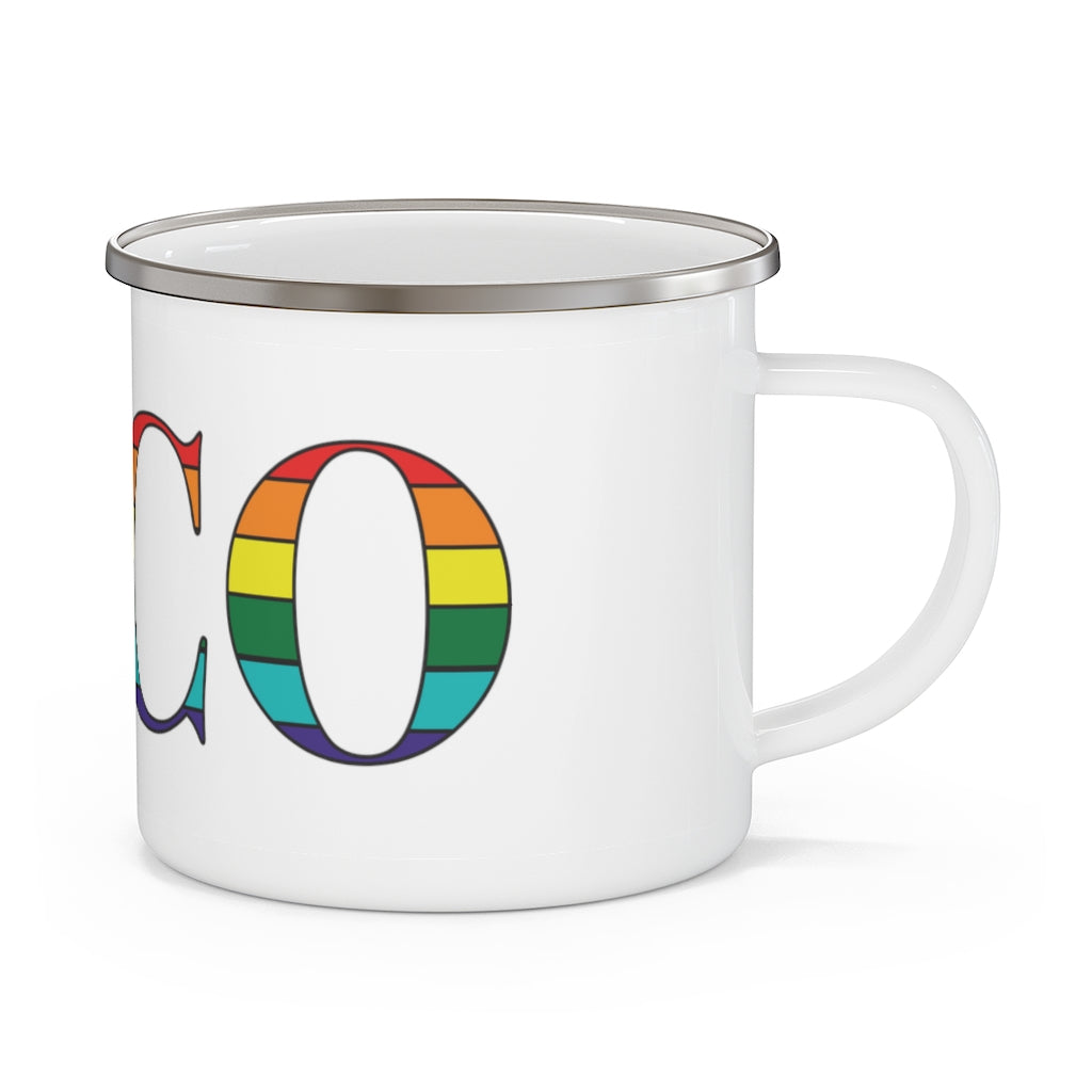 Saco Rainbow Enamel Camping Mug