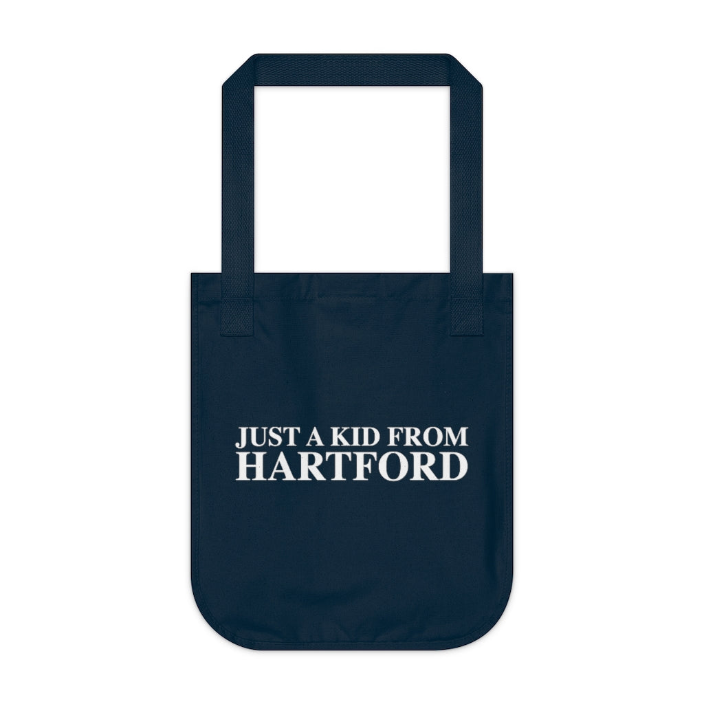 Just a kid from Hartford Organic Canvas Tote Bag  Did you grow up in Hartford, Connecticut? Or know of someone who did? This collection is for someone who has those special Hartford memories.  Proceeds help grow Finding Connecticut's website and brand.   Click here to go back to our home page. 