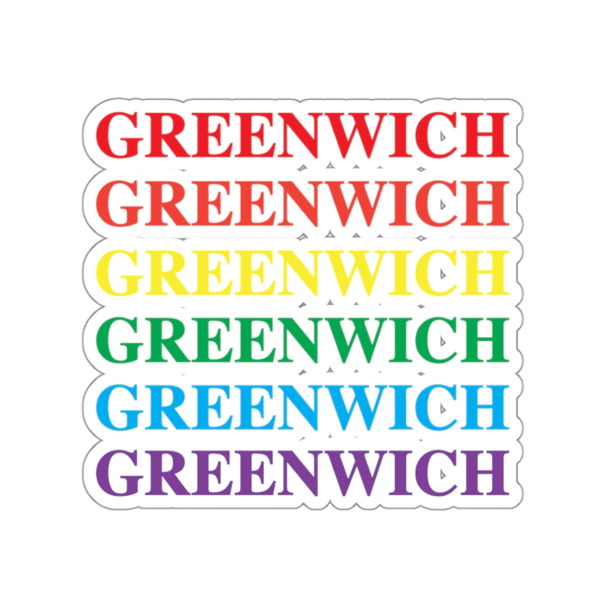 greenwich ct / connecticut pride sticker 