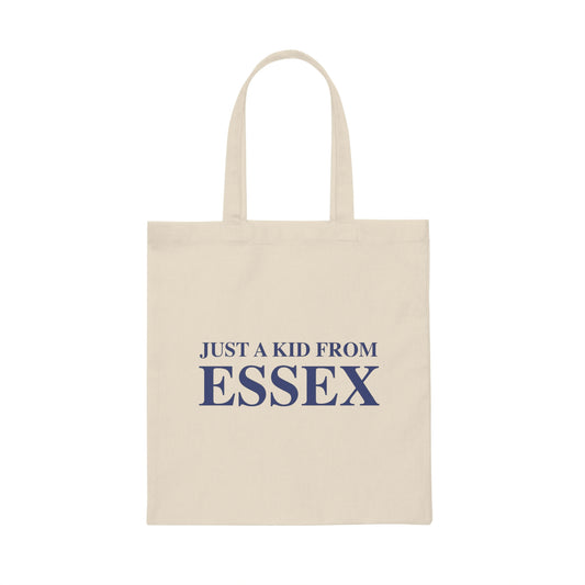 just a kid from essex tote bag, essex ct home gifts and apparel 