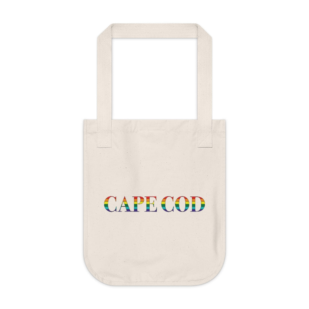 Cape Cod Rainbow Organic Canvas Tote Bag