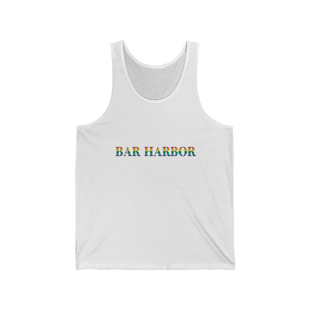 Bar Harbor Rainbow Unisex Jersey Tank