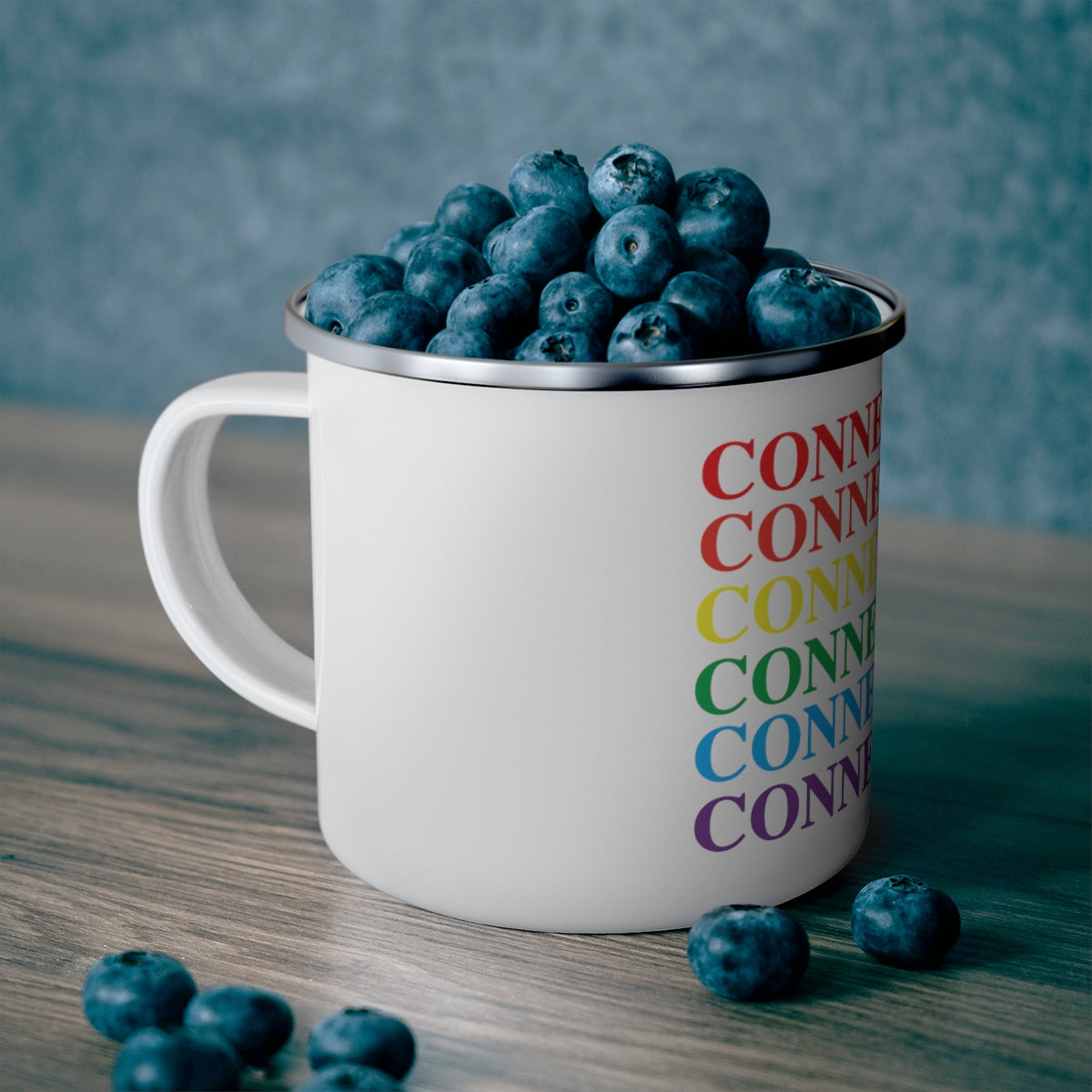 Connecticut Pride Enamel Camping Mug