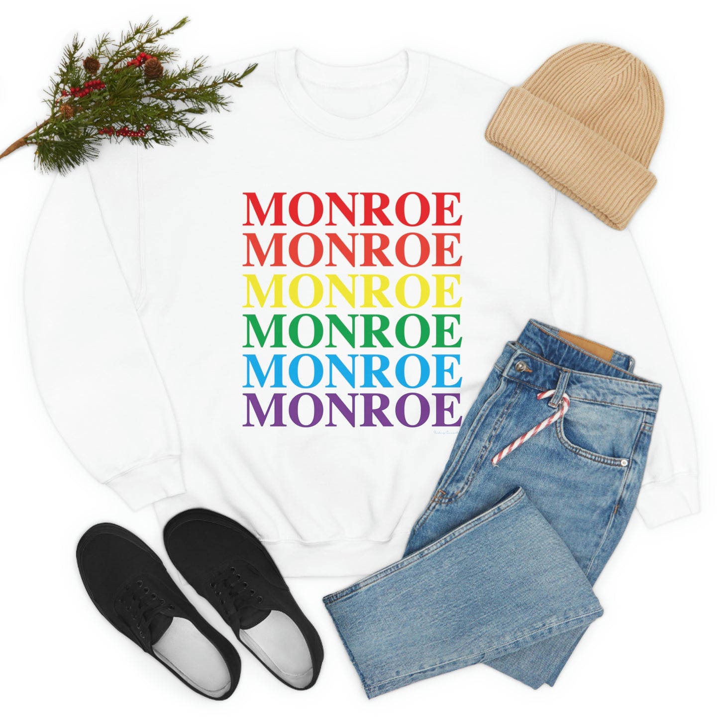 Monroe Pride Unisex Heavy Blend™ Crewneck Sweatshirt