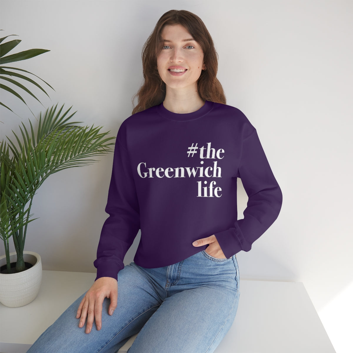 #thegreenwichlife Unisex Heavy Blend™ Crewneck Sweatshirt