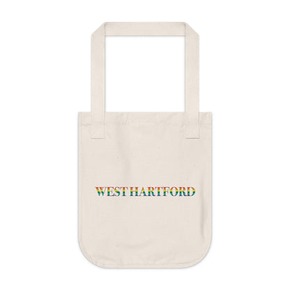 West Hartford Rainbow reusable tote bag.  West Hartford Connecticut tee shirts, hoodies sweatshirts, mugs, other apparel, home gifts, and souvenirs.  10% of the Proceeds of this collection will be donated to a Connecticut LGBTQ organization. Free USA shipping. 