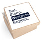 Eat Sleep Westport Repeat Square Vinyl Stickers