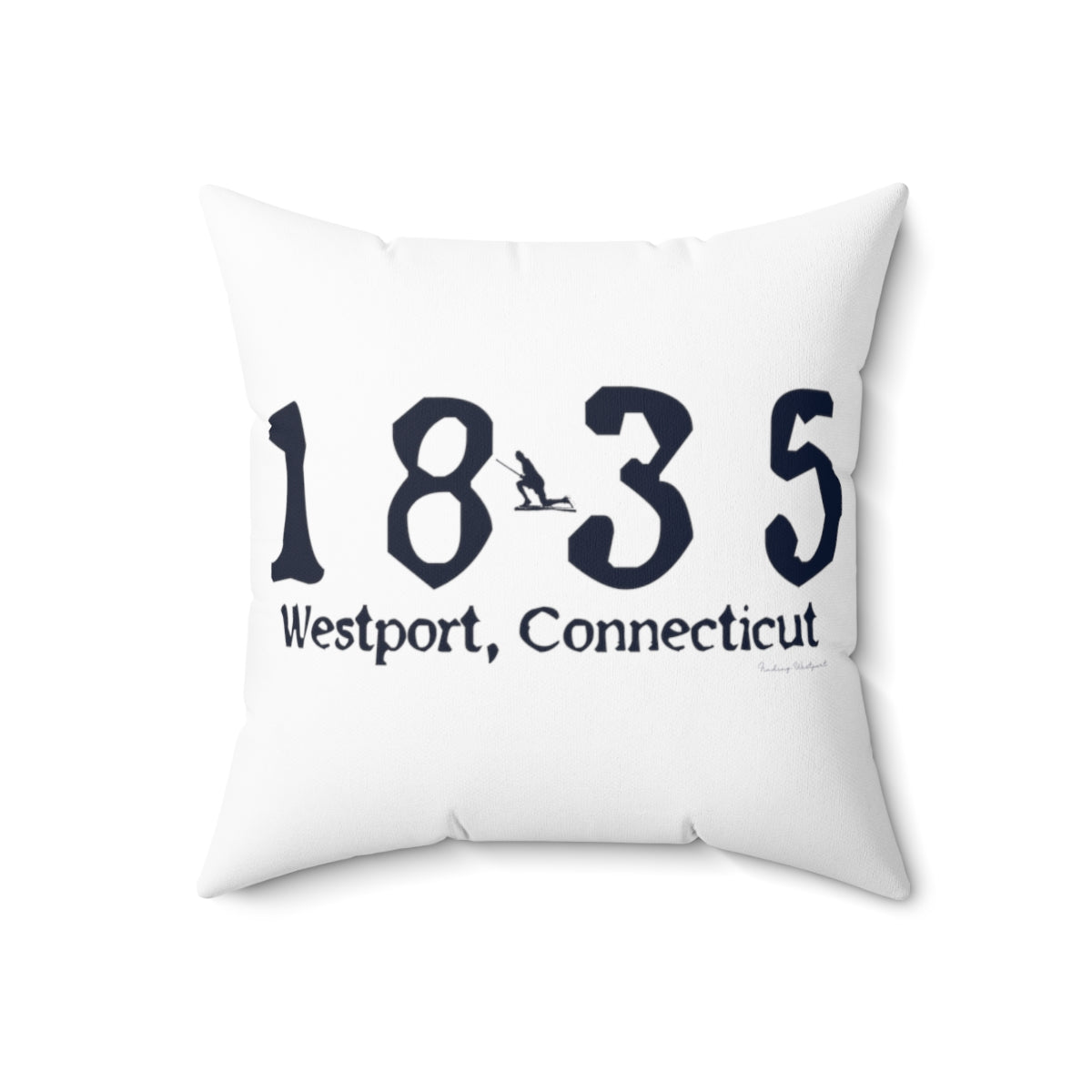 1835 Small Minuteman Spun Polyester Square Pillow