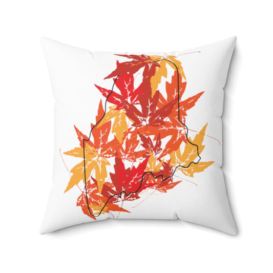 Maine Leaves pillow 