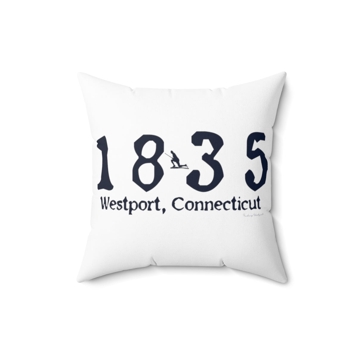 1835 Small Minuteman Spun Polyester Square Pillow